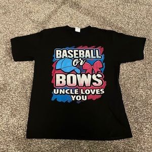 Gender Reveal Team Baseball or Bows